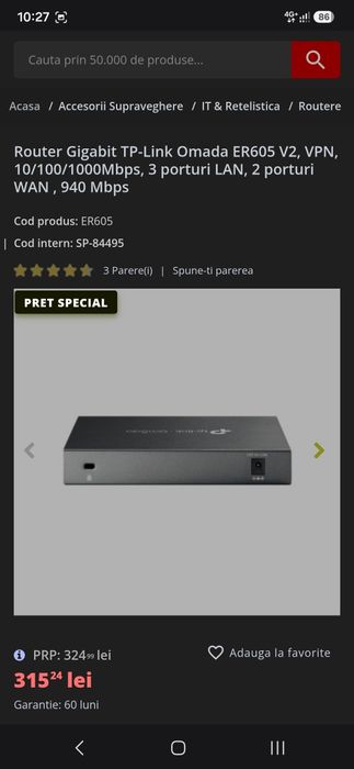 Router TP-Link Omada ER605