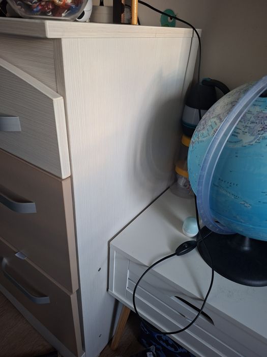 Set mobilier cameră copil – pat , dulap si comoda cu cant ABS