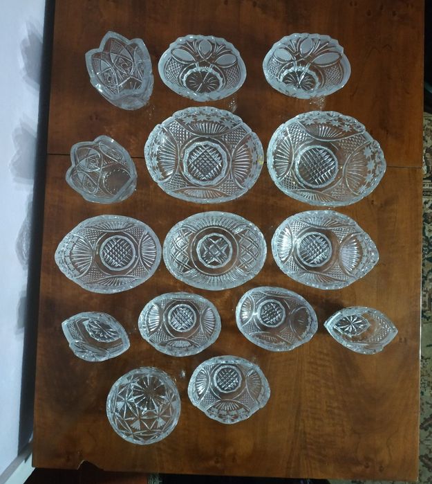 Хрустальные вазы для фруктов,конфет и для цветов