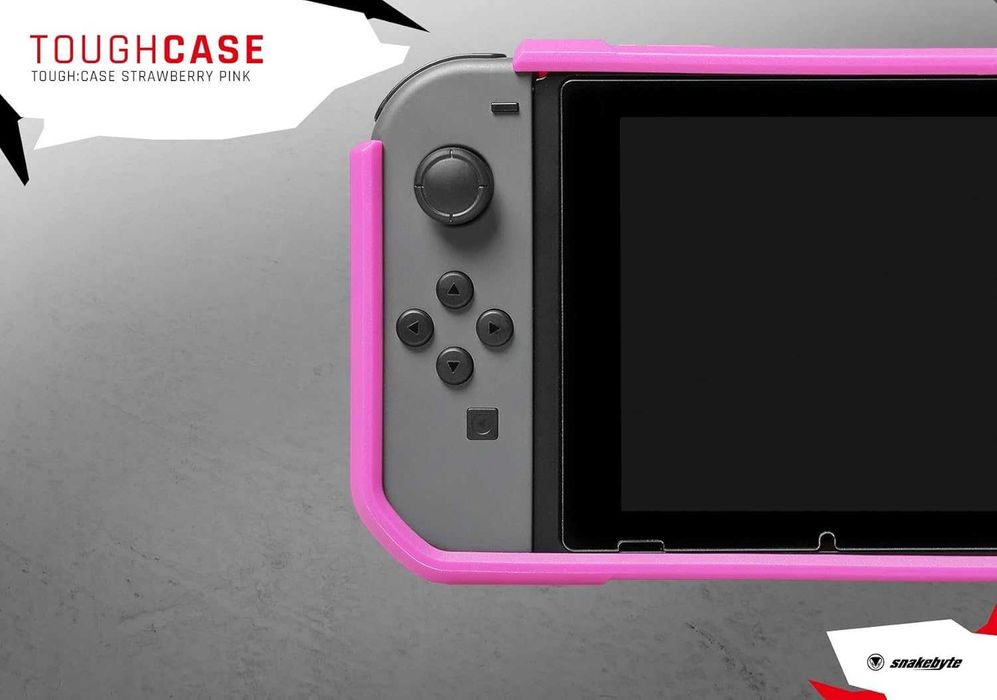 Твърд защитен калъф Snakebyte CASE for Nintendo Switch - Strawberry