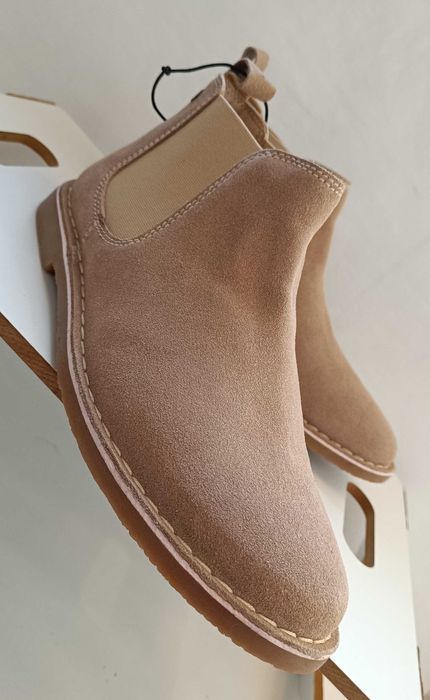 Ghete chelsea 44 plain toe Jack & Jones NOI piele naturala moale