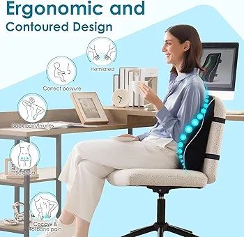 Perna sprijin lombar, auto, birou, invalizi, gravide, spuma memorie