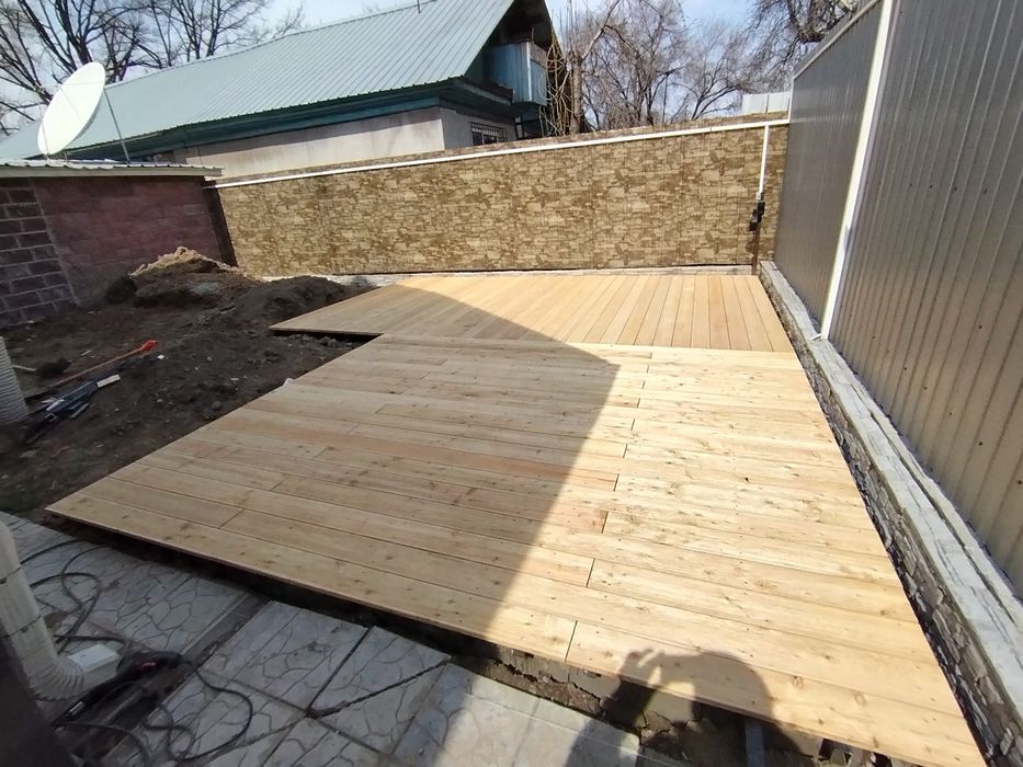Монтаж терасной доски