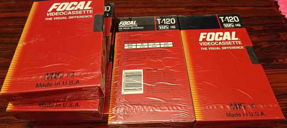 VHS видеокассеты Focal T-120