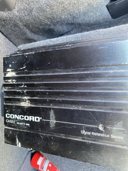 Pachet subwoofer auto + stație Concord + condensator