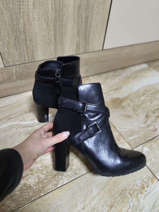 Botine piele naturală Geox Respira 39