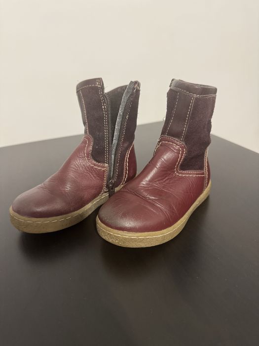 Cizme îmblănite piele naturală copii nr 25 DD Step