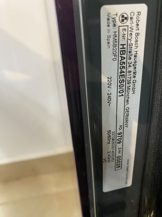 Cuptor încorporabil Bosch HM5B20F0 (HBA54ES0/01) – Inox, 71L