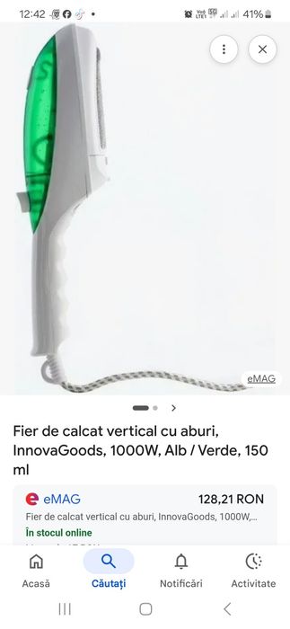 Fier de calcat vertical cu abur
