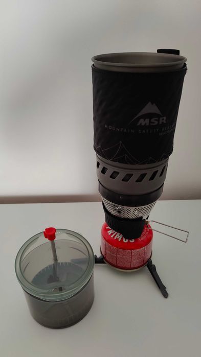 MSR WindBurner 1.0L Personal Stove System + Coffee Press – pachet complet
