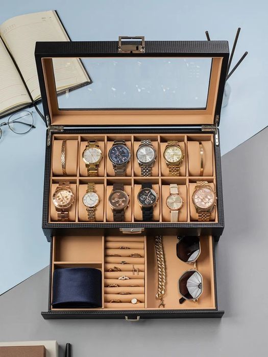 Шкатулка для часов и украшений для хранения
