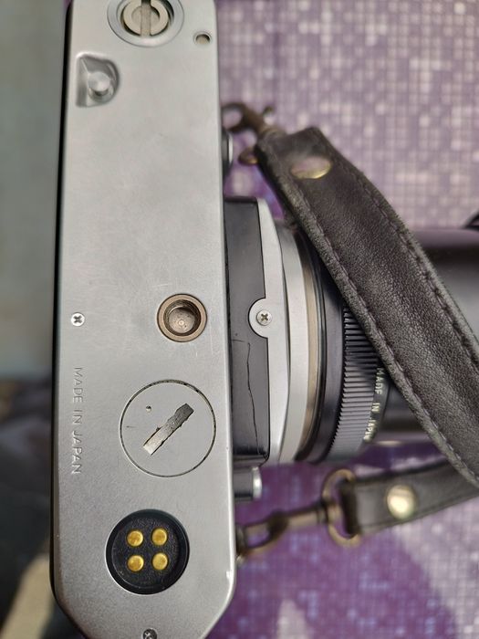 Nikon FM + obiectiv Vivitar tele – aparat foto pe film 35mm