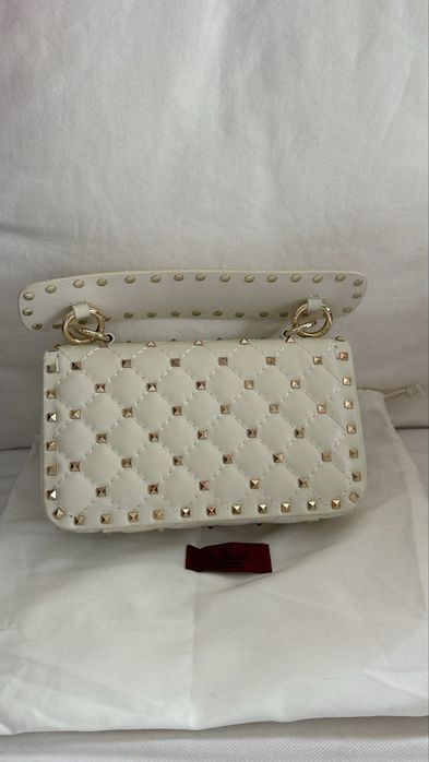 Geanta Valentino Small Nappa Rockstud Spike piele naturala