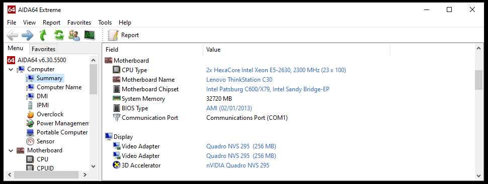 Lenovo Thinkstation C30 2x Xeon E5-2630/32GB RAM
