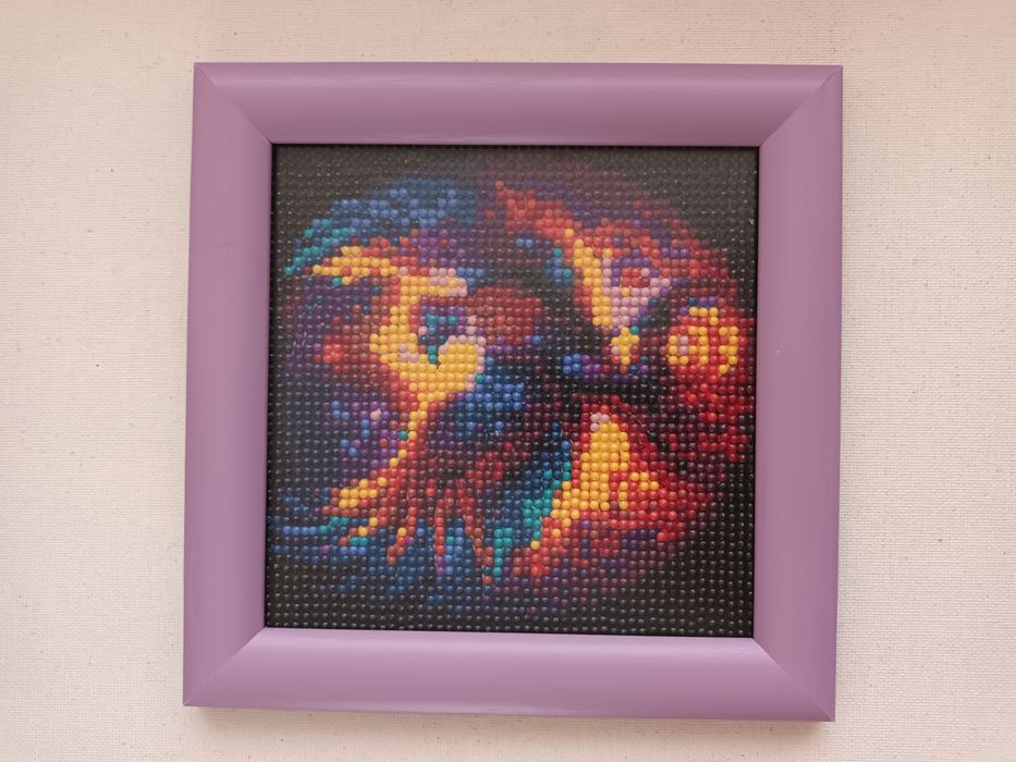 НОВА диамантена картина Феникс, 18.5×18.5см, рамкирана, Спиди/лично пр