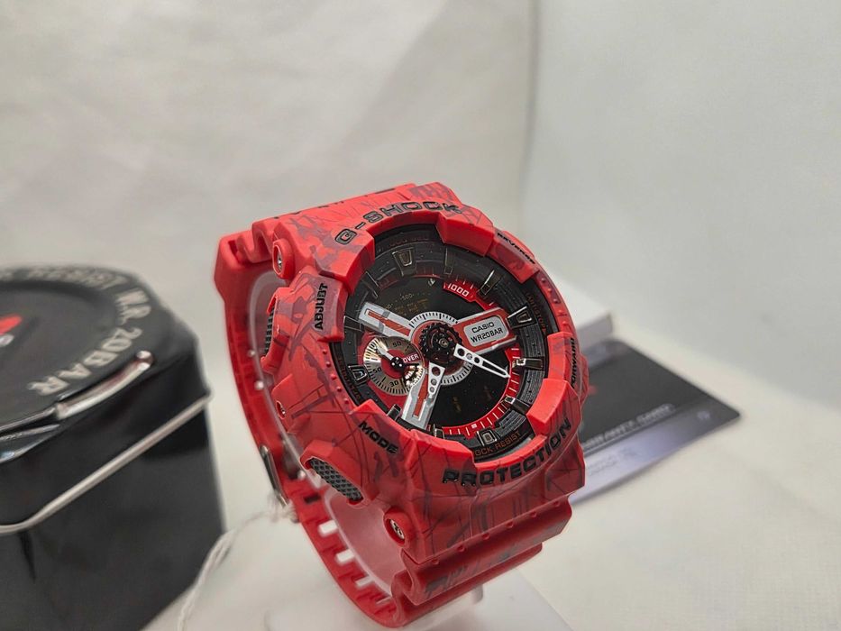 Ceas Sport Casio g shock Ga110 - sl RED  Grafic  .Nou, Garantie 2 ani