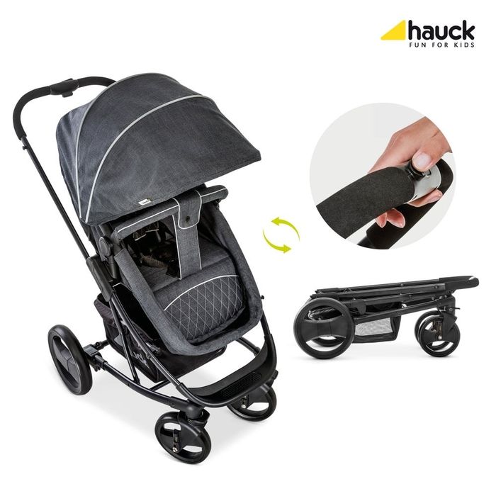 Комбинирана количка 3 в 1 Hauck - Pacific 4 Shop N drive - сива