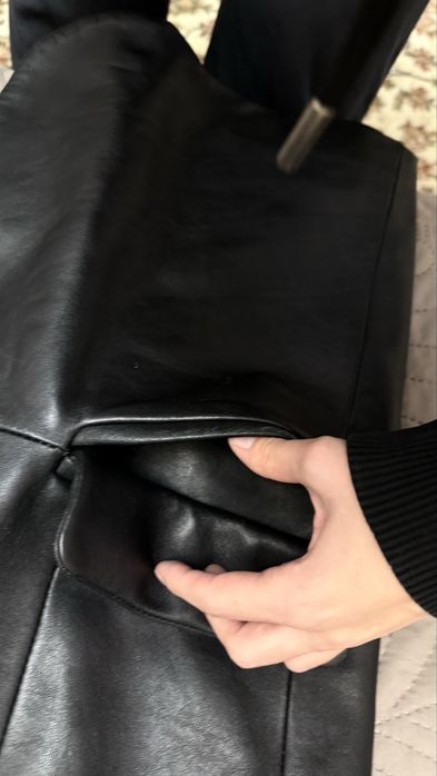 Кожаный пиджак мужской