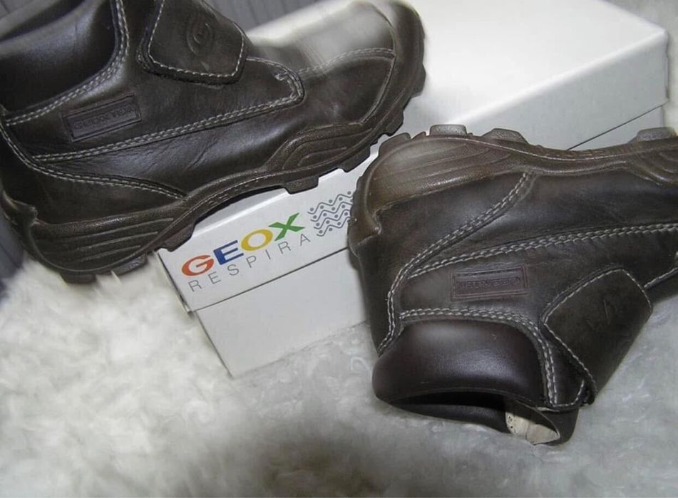 Ghete baiat GEOX-marimea 30,inter19,5cm,piele,ca Salomon,Ecco