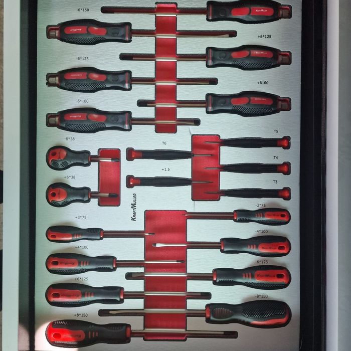 Dulap cu scule Kraft Muller adus din Germania cu 9/7 sertare cu scule