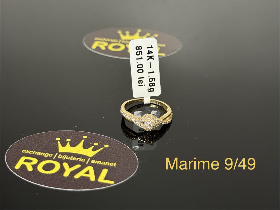 Bijuteria ROYAL : Inel AUR 14K NOU / 1.58 GR