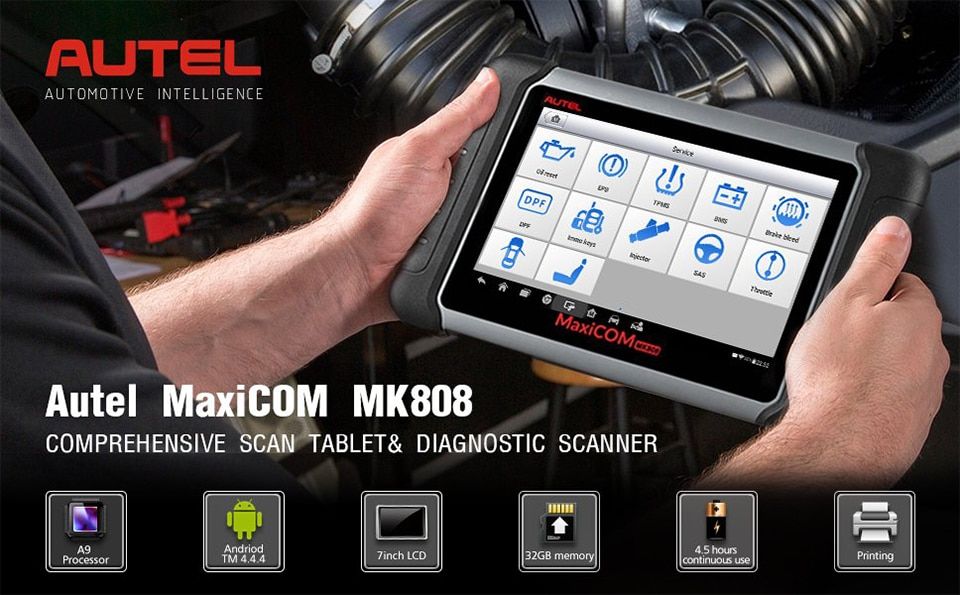 Tester diagnoza auto Autel MaxiCOM MK808S , MK808Z OBD2 - lb. Romana