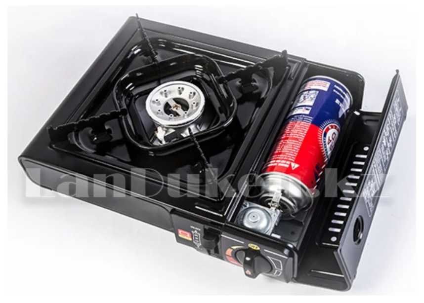 ГАЗОВАЯ ПЛИТА В ЧЕРНОМ ЦВЕТЕ-34 см Для пикника Доставка бесплатно