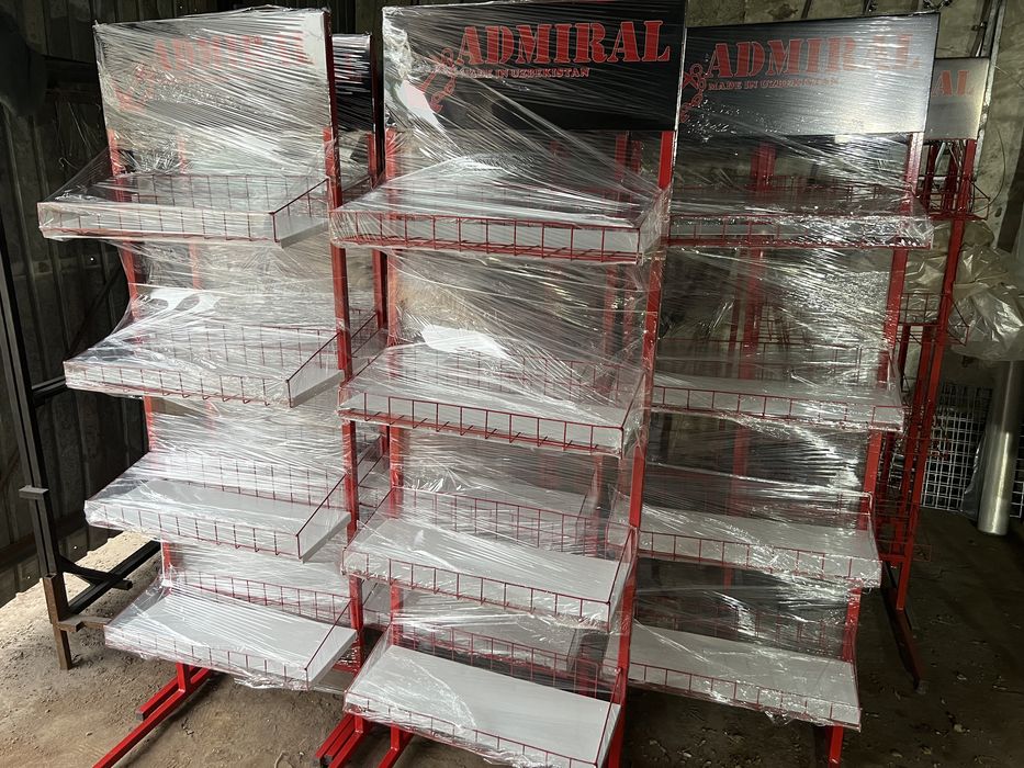 Стеллаж витрина полка рекламная складная