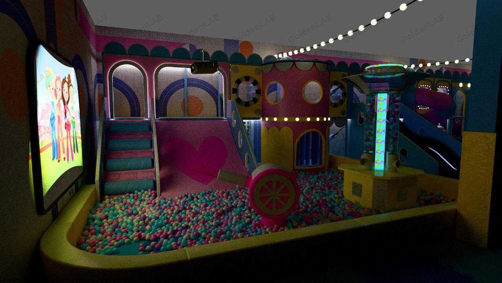 Детский лабиринт, детский игровой парк.