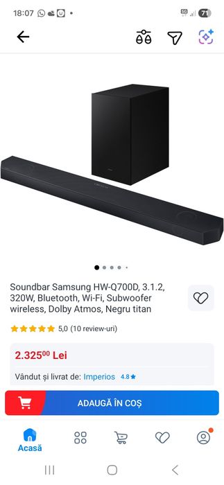 Soundbar Samsung HW Q700D
