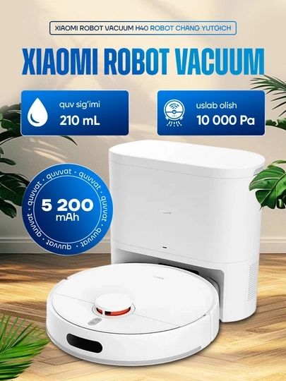 Робот пылесос Xiaomi Robot Vacuum H40 EU