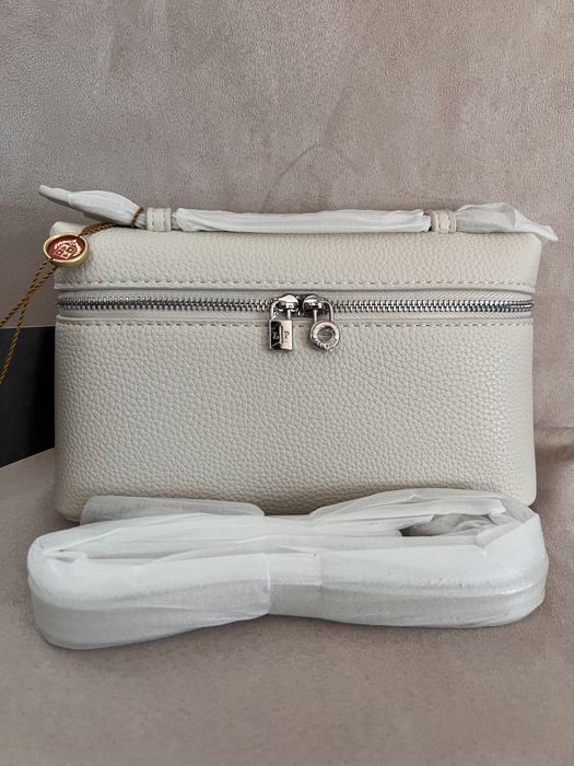 Geantă Loro Piana L19 – alb/ivory, model elegant