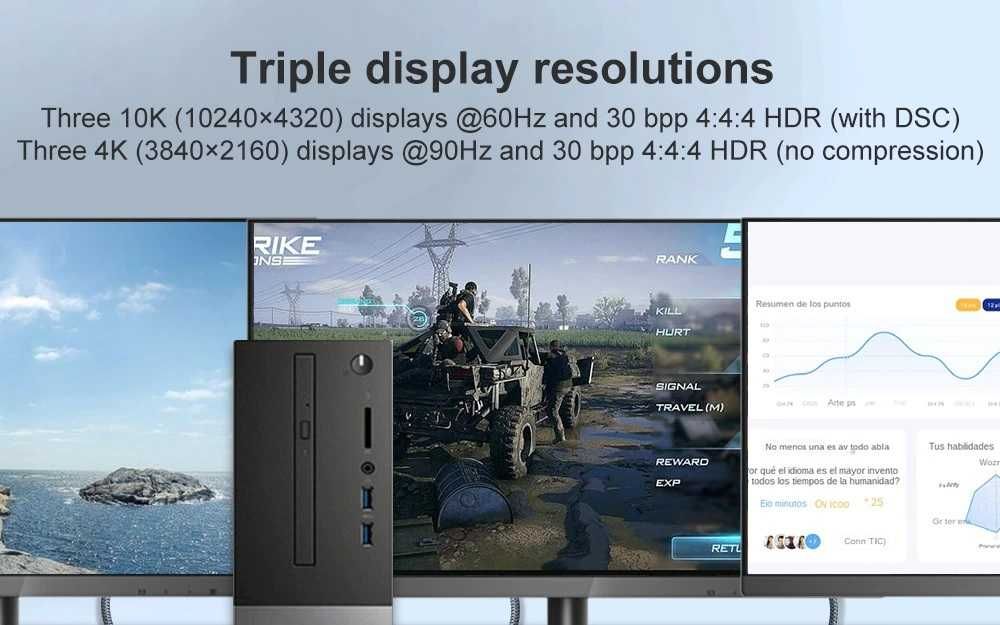 Кабель DP to DP 16K 1 - 5м