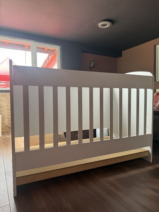 Детска кошара бяла детско легло