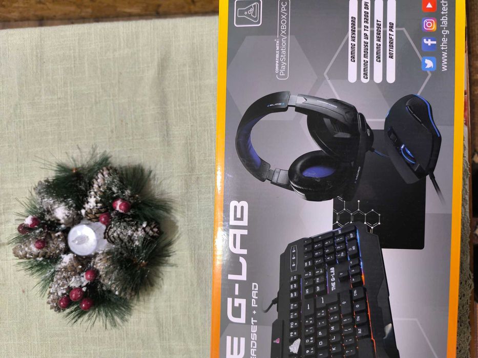 Комплект 4 в 1 за геймъри - The G-Lab - Sulfur Combo