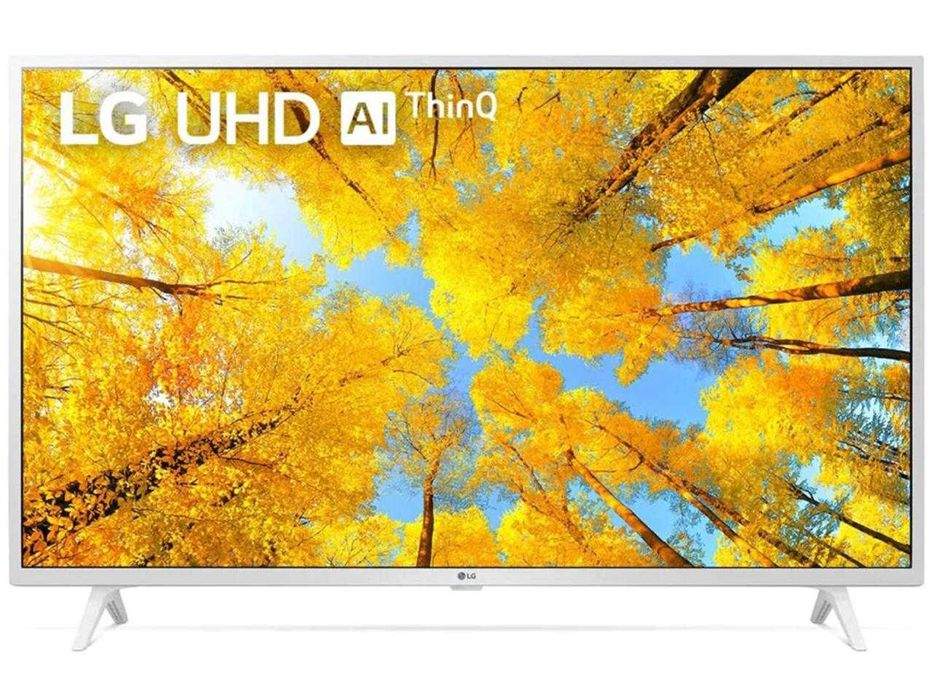 LG 43UQ76903LE 43 4K UHD IPS Smart TV, White (Бял) + Magic Remote, Като Нов, Отлично Състояние.