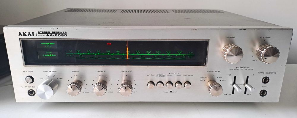 AKAI AA 8080 amplituner cu scala ace analog vintage amplificator TOP