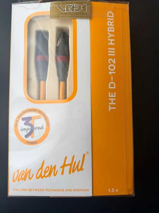 Set cabluri XLR Van der Hul D-102 III Hybrid 1,5 m