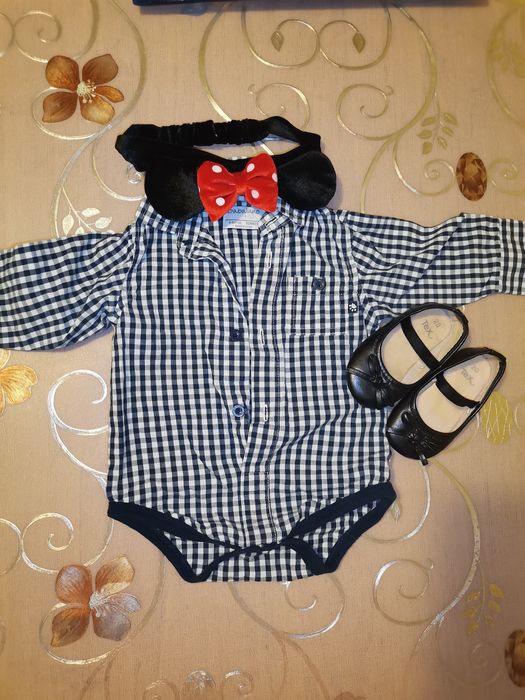 Бебешки комплект Мини Маус - 3-6 месеца