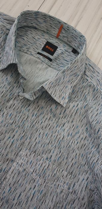 Hugo Boss Remiton Cotton Regular Fit  XL ОРИГИНАЛ! Мъжка Памучна Риза