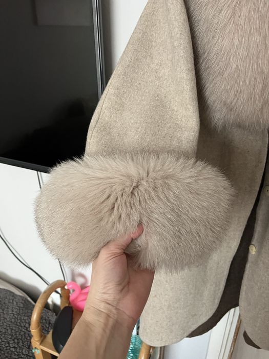 Палто естествен косъм