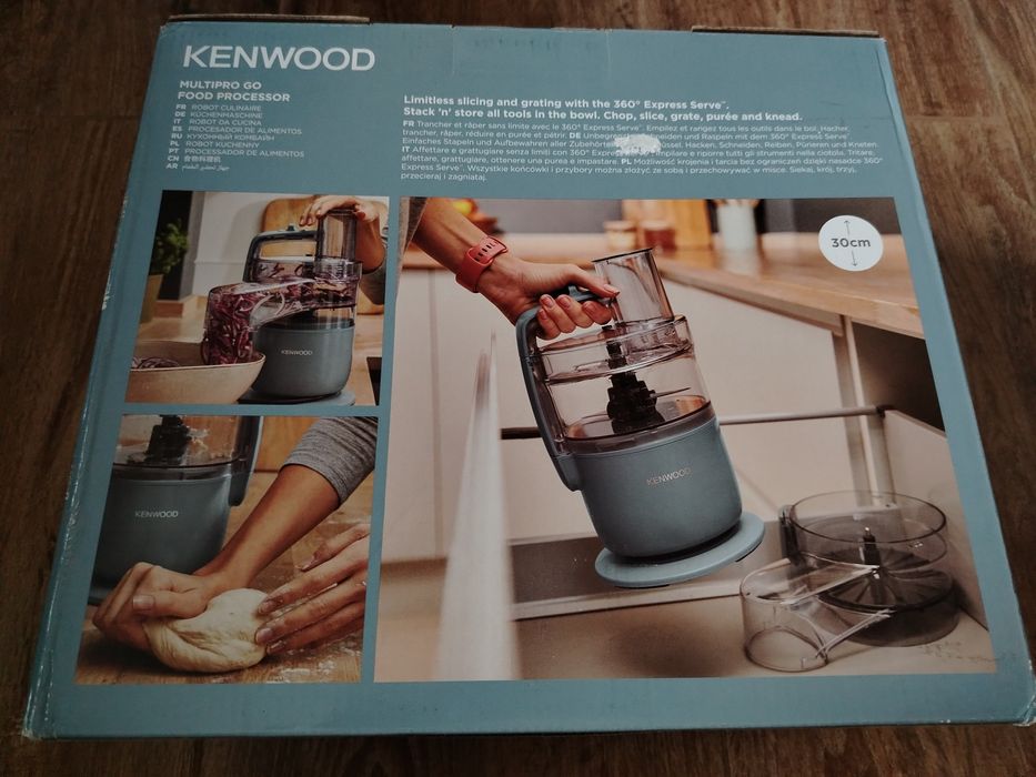 Robot de bucatarie compact KENWOOD MultiPro Go FDP22.130GY, 650W