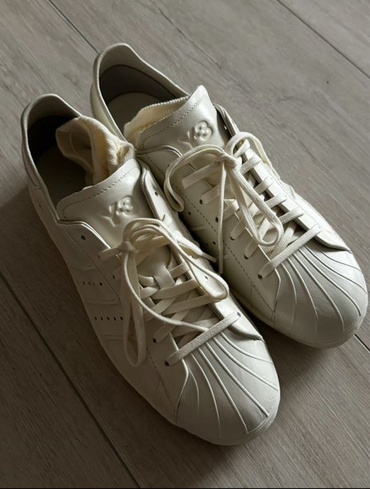 Adidas Y-3 Superstar Sneakers Off White Leather Casual