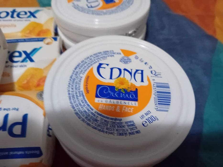 14 buc sapun protex 90g plus 7 crema de mâini edna cu galbenele
