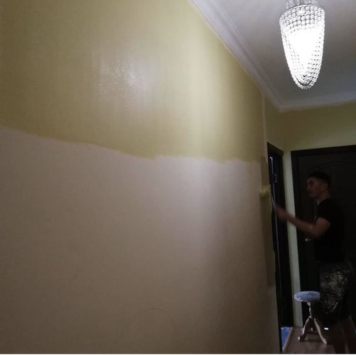 Покраска стен от 400тг кв/м