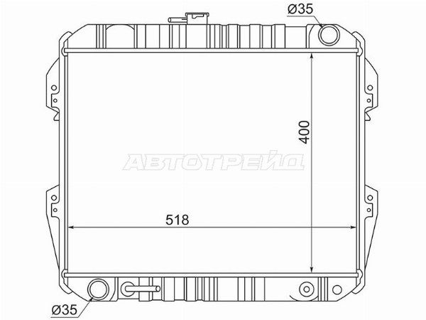 Радиатор охлаждения двигателя  Toyota 4runner