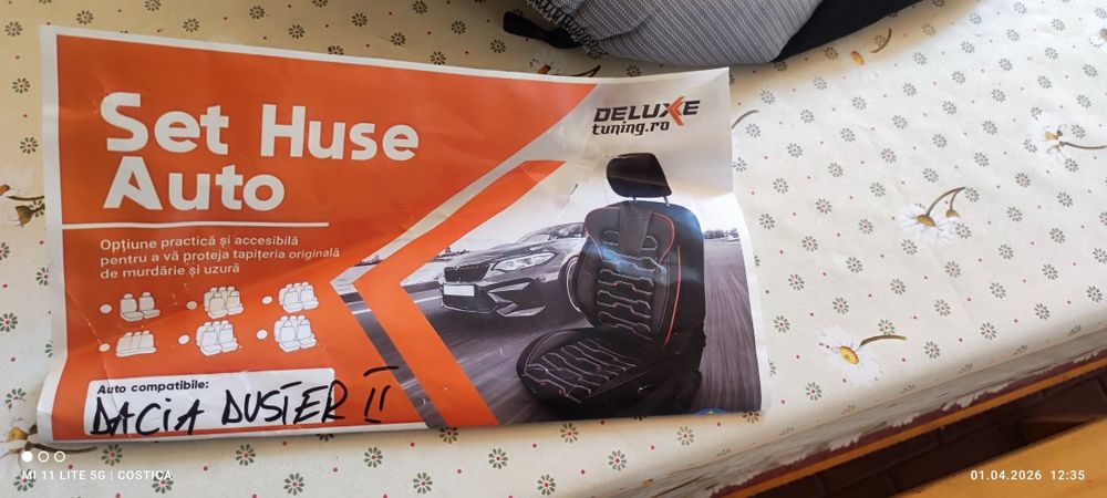 Huse scaune auto dedicate Duster II