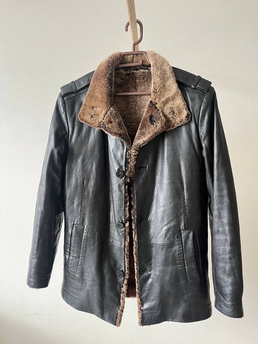 Зимняя кожанная куртка