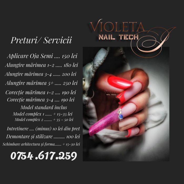 Manichiura unghii cu gel