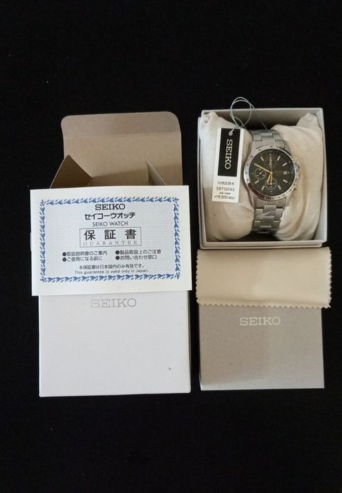 Перфектен подарък: Часовник SEIKO chronograph, мъжки,